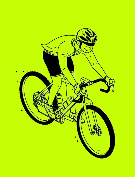 Editorial and Commercial work Spring/Summer 2018 on Behance Biking Illustration, Cycling Drawing, Cyclist Illustration, Bike Vector Illustration, Cycling Illustration, Bicycle Graphic Design, Bicycle Illustration Design, Bike Riding Illustration, Person On Bike Illustration