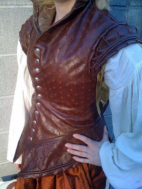 Leather Jerkin Leather Jerkin, Mens Garb, Stars And Hearts, Larp Costume, Leather Armor, Fantasy Dresses, Period Outfit, Fantasy Costumes, Soldering Iron