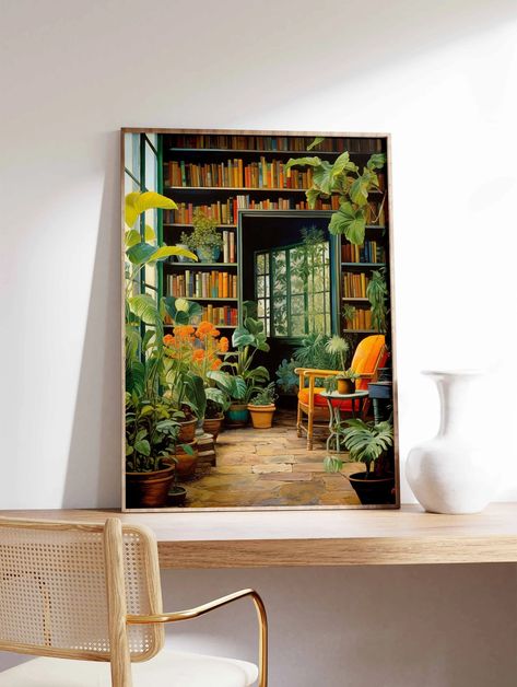 Vintage Library Poster, Book Shop Print, Book Lovers Gift, Reading Gift, Antique Wall Art, Retro Book Lovers Art, Library Art, Gift Idea - Etsy Singapore Book Lovers Art, Library Poster, Antique Wall Art, Artsy Girl, Library Posters, Classic Library, Poster Book, Library Art, Art Library