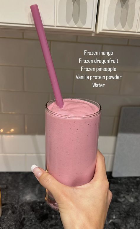 Smoothies Without Bananas, Soy Milk Smoothie, Protein Powder Vanilla, Smoothie Ideas, Easy Healthy Smoothies, Smoothie Recipes Healthy Breakfast, Protein Smoothie Recipes, Smoothies Recipes, Smoothie Drink Recipes