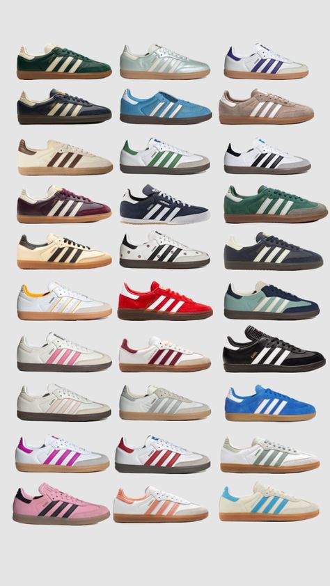 sambas Adidas Samba Colours, Bape Shoes, Samba Shoes, Shoes Teen, Girls Pin, Shoe Inspo, Swag Shoes, Nike Shoes Women, Sneakers Outfit