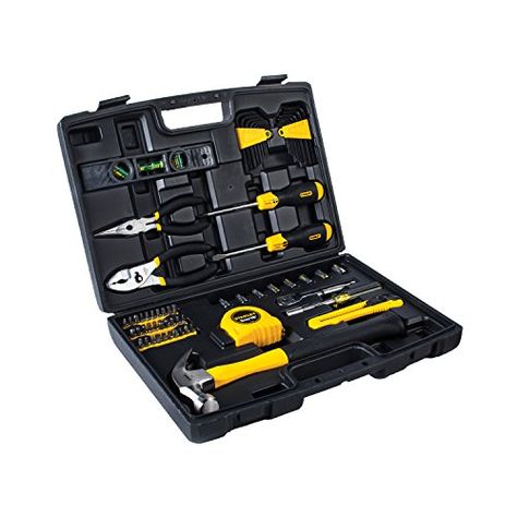 STANLEY 94-248 65 Piece Homeowner's DIY Tool Kit Christmas Presents For Teens, Top Wedding Registry Items, Stanley Tools, Hand Tool Sets, Phillips Screwdriver, Mechanic Tools, Kit Home, Closing Gifts, Home Tools