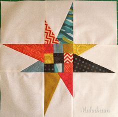 Quilt Blocks Easy, Modern Quilt Blocks, Scrappy Quilt Patterns, Quilt Block Patterns Free, Star Quilt Blocks, Star Quilt Patterns, Quilt Block Tutorial, Paper Piecing Quilts, Paper Piecing Patterns