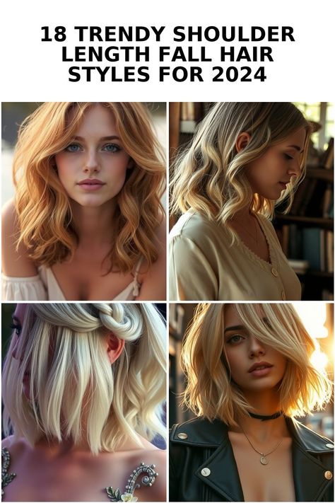 Explore the latest trends in shoulder-length hairstyles for Fall 2024, showcasing stunning cuts and vibrant color ideas in blonde, red, and brunette s... Red And Brunette, Shoulder Length Styles, Hair Trends 2024, Red Brunette, Hairstyles For Fall, Easy Care Hairstyles, Fall Hair Color Trends, Hair Mistakes, Fall Hair Trends