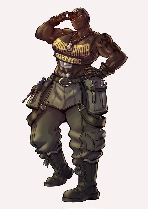 (2) Media Tweets by Magnus Creator (@MagusArtus) / Twitter Mma Fighter Character Design, Cyberpunk 2077 Oc, Samurai Character Art, Muscular Character, Cheesecake Pastry, Muscular Woman, Art Bases, Monsters Art, Female Monster