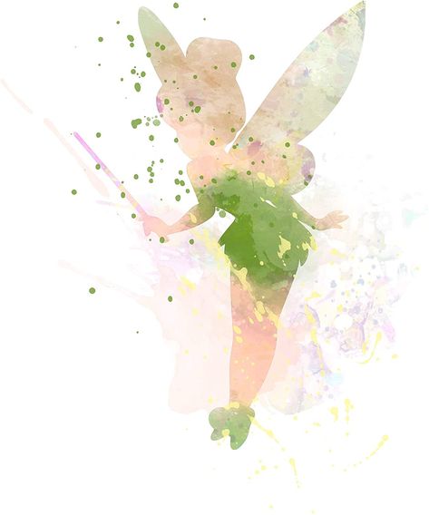 Amazon.com: Our Favorite Fairy ~ Decorative Watercolor Pop Art Print (8"×10" Print): Posters & Prints Tinkerbell Printable, Tinkerbell Watercolor, Tinkerbell Art, Disney Watercolor, Office Posters, Frozen Invitations, Tinkerbell Fairies, Disney Sticker, Mood Wallpaper