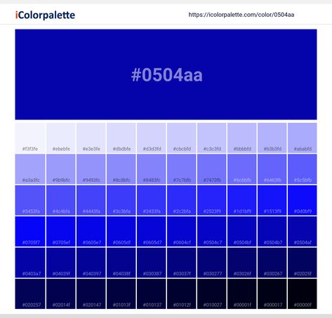 Blue Color Hex, Pantone Color Book, Space Information, Navy Color Palette, Blue Code, Neon Prom Dresses, Blue Shades Colors, Blue Color Combinations, Orange Color Palettes