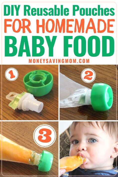 Diy Baby Food Pouches, Budget Friendly Meals Healthy, Baby Food Pouches, Mommy Friends, Diy Baby Food, Baby Food Pouch Recipes, Baby Food Storage, Money Saving Mom, Baby Puree Recipes