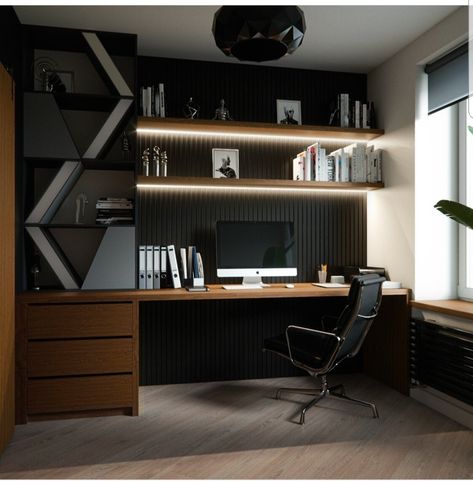 Modern Home Offices, Home Studio Setup, Small Home Offices, Bedroom Setup, Modern Home Office, Home Office Setup, Home Office Space, A Desk, Home Room Design