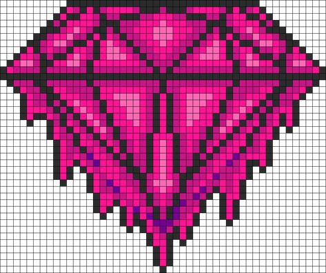 Pixel Art Coeur, Pixel Art Pattern Easy, Kandi Cuffs, Graph Paper Designs, Graph Paper Drawings, Easy Pixel Art, Pixel Art Templates, Pony Bead Patterns, Pattern Maker