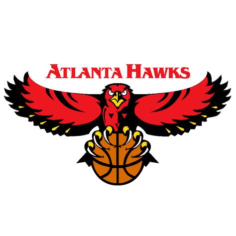 Atlanta Hawks Hawks Logo, Hawks Game, Hawks Basketball, Hawk Logo, Nba Basketball Teams, Football Picks, Logo Basketball, Basketball Camp, Sports Team Logos