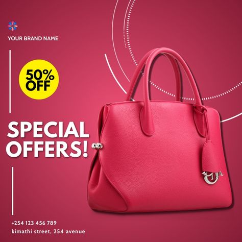 Sale Ads Creative, Bags Advertisement, Minimal Fashion Photography, 2d Bags, Sports Template, Advertising Bags, Bag Poster, Spin Wheel, Cricket Logo