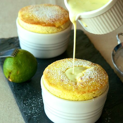 Mango Souffle, Creme Anglaise Recipe, Dessert Mousse, Souffle Recipes, Limes, Eat Dessert, Food 52, Decadent Desserts, Naan