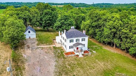 Circa 1860 Farmhouse For Sale W/Outbuildings on 10.6 Acres Ohio $595,000 - Country Life Dreams Acre Homestead, Farmhouse Remodel, Property Listing, Full Bath, Country Life, Ohio, Farmhouse, Real Estate, Building