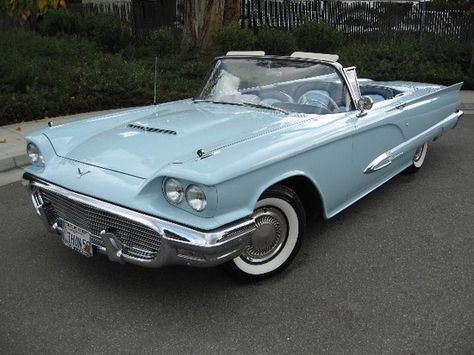 1959 Ford Thunderbird, Two Fast Two Furious, Austin Martin, Ford Thunderbird Convertible, Thunderbird Convertible, Old Vintage Cars, Cars Vintage, American Classic Cars, Ford Classic Cars