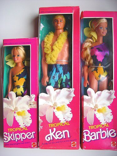 Tropical barbies, OMG I had all of these when I was a kid!!! Tropical Barbie, 1980s Barbie, Barbie Playsets, Barbie 80s, 1980s Childhood, Ken Barbie, Barbie 90s, Oldest Daughter, Eldest Daughter