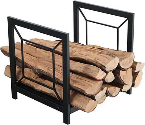 Amazon.com: PHI VILLA 17 Inches Small Firewood Log Rack Holding Storage Brackets for Indoor/Outdoor Wood Burning Stove Accessories Square Shape : Patio, Lawn & Garden Firewood Racks, Wood Storage Shelves, Gondola Shelving, Freestanding Stove, Lumber Storage, Firewood Logs, Firewood Holder, Firewood Rack, Firewood Storage