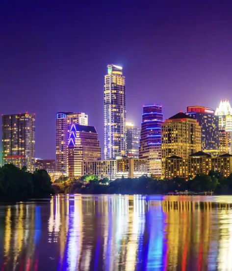 Austin, TX Skyline. May2019 Texas Map, Downtown Austin, Willis Tower, Austin Tx, Seattle Skyline, New York Skyline, Seattle, Places To Go, Austin