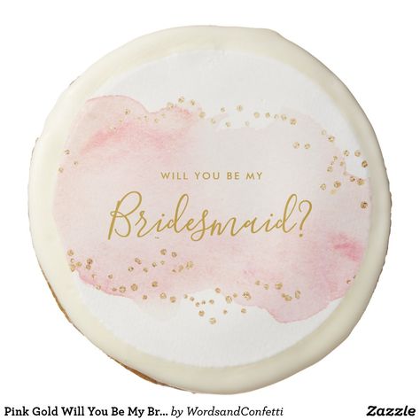 Bridesmaid Cookies, Will You Be My Bridesmaid, Wedding Announcements, Be My Bridesmaid, Gold Floral, Disney Gifts, Star Wars Gifts, Royal Icing, Pattern Floral