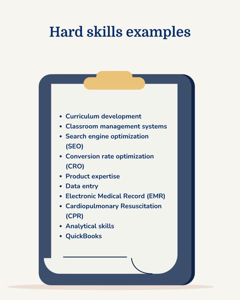 Hiring managers spend six seconds on average reading a resume. That means you need to wow them in five. A well-written skills section can help. Learn what hard skills are and how to include them in your resume and cover letter! #MyPerfectResume #Resume #HardSkills #CareerTips #JobSearch Hard Skills, Resume Advice, Cardiopulmonary Resuscitation, Resume And Cover Letter, Conversion Rate Optimization, Curriculum Development, Resume Skills, Data Entry, Resume Tips