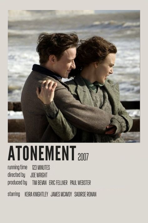 Robbie And Cecilia, Atonement Movie, Netflix Movie List, The Big Short, Posters Minimalist, Film Posters Minimalist, Wall Collage Kit, Minimalist Posters, Film Posters Vintage