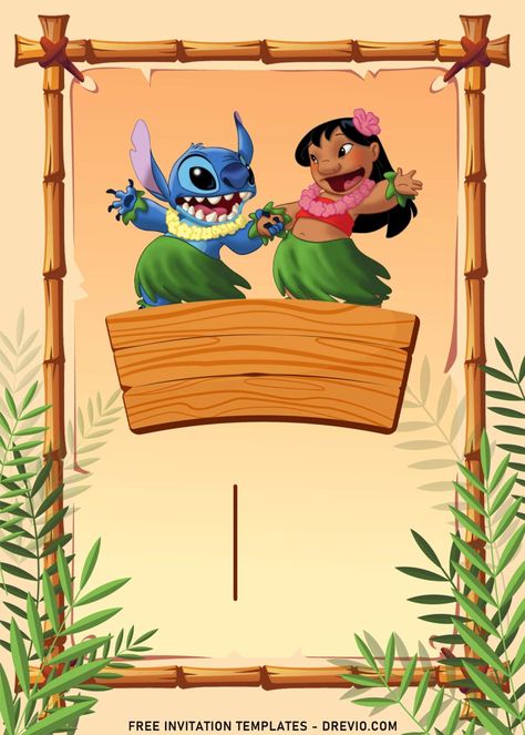 10+ Hawaiian Hula Lilo & Stitch Birthday Invitation Templates | Download Hundreds FREE PRINTABLE Birthday Invitation Templates Lilo And Stitch Birthday Party Invitations, Stitch Birthday Invitation, Hawaiian Theme Party, Party Invitation Ideas, 10th Birthday Invitation, Lilo And Stitch Characters, Stitch Birthday, Stitch Character, Free Printable Birthday Invitations