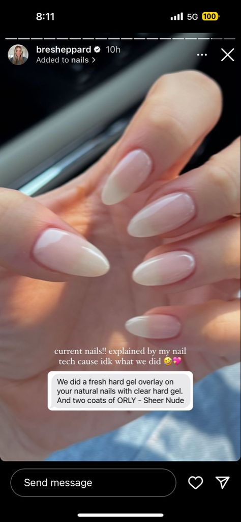 Gel Overlay On Natural Nails, Overlay On Natural Nails, Hard Gel Overlay, Nail Overlay, Gel Overlay, Hard Gel, Inner Beauty, Nail Tech, How To Do Nails