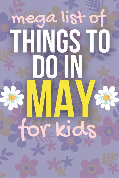 Need month of May calendar ideas? Try these creative May ideas for kids and May activities for toddlers, preschool, classroom activities and up! #Mayactivities #MonthOfMay #Mayideas #activitiescalendar #homeschooling May Ideas, May Activities, Toddler Spring Activities, Spring Kids Activities, Daycare Projects, Spring Lesson Plans, May Month, Special Education Lesson Plans, May Themes