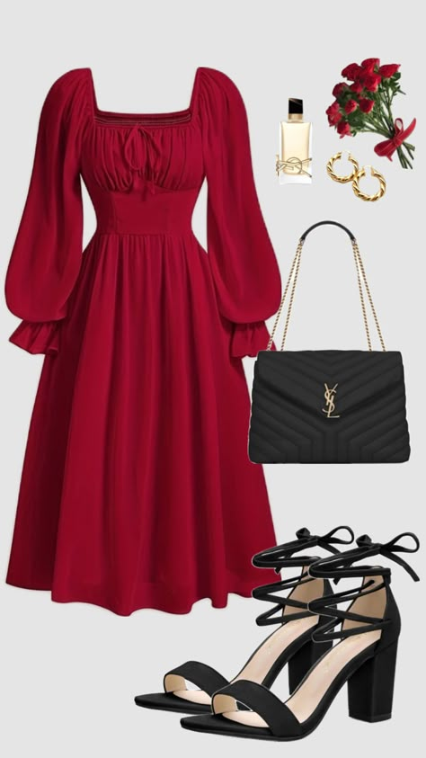 #datenight #modestfashion #summer #ootd #outfitinspo #modest #churchoutfit #dress #red #redaesthetic #churchfit #beauty #classic Celebration Dress, Modest Casual Outfits, Modesty Outfits, Cute Modest Outfits, Classy Prom Dresses, Desi Fashion Casual, Summer Ootd, Outfit Layout, Woman Suit Fashion