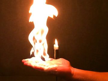 Fire experiments Fire Experiment, Dust Explosion, Experiments For Kids, Orange Candle, Potential Energy, Radiant Energy, Thermal Energy, Easy Science Experiments, Water Molecule