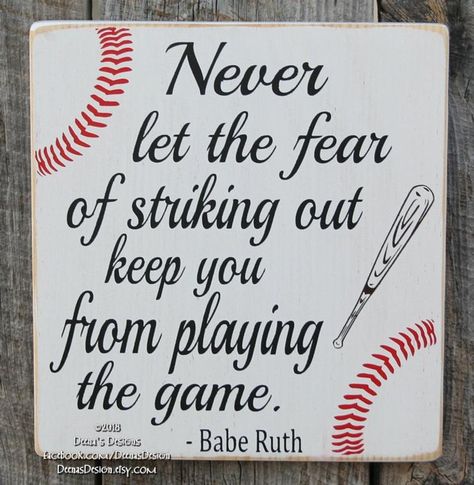 Babe Ruth Quotes, Baseball Wall Decor, Baseball Tattoos, Baseball Letters, Letter Board Quotes, Baseball Videos, Baseball Jewelry, Baseball Girlfriend, Baseball Tips