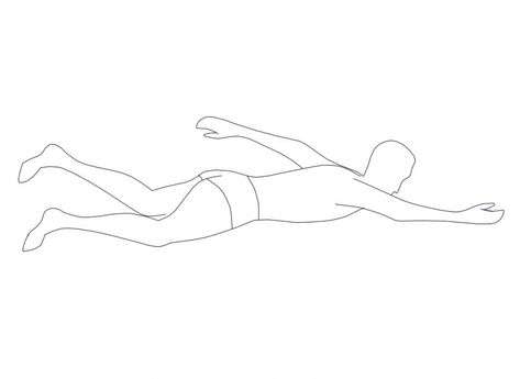 Swimming Person Drawing, Person Swimming Drawing, People Swimming, Sports Person, Drawing Details, Person Drawing, Swimming Sport, Drawing Block, Cad Blocks