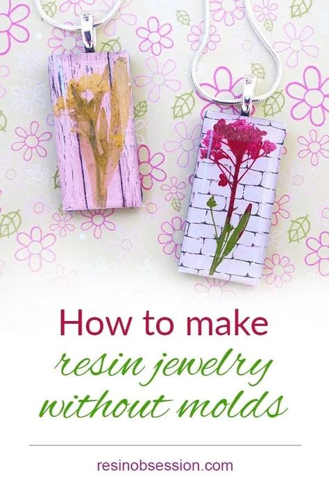 See how to make resin jewelry without using molds. Click pin to learn more. Make Resin Jewelry, How To Make Resin Jewelry, Resin Pendant Diy, Amazing Resin, How To Make Resin, Liquid Resin, Making Resin Jewellery, Resin Jewelry Diy, Jewelry Making Kits