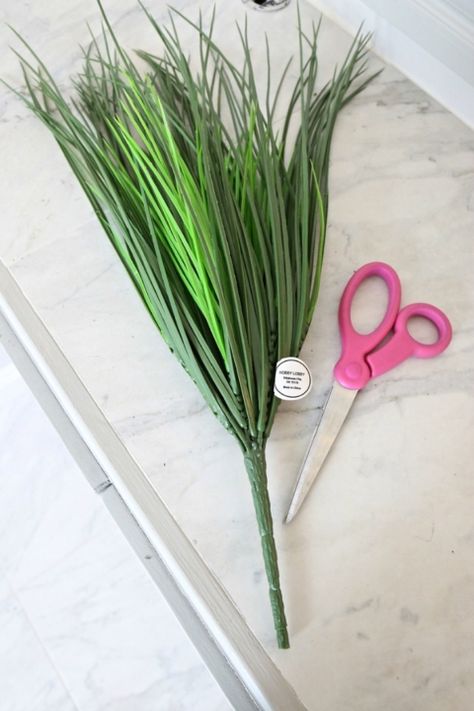 Artificial Wheat Grass for Decorating and Styling Sea Grass Decor, Fake Grass Decor, Grass Centerpiece, Grad 2023, Plastic Grass, Clear Glass Candle Holders, Cute Living Room, Styling Tricks, Vase Display