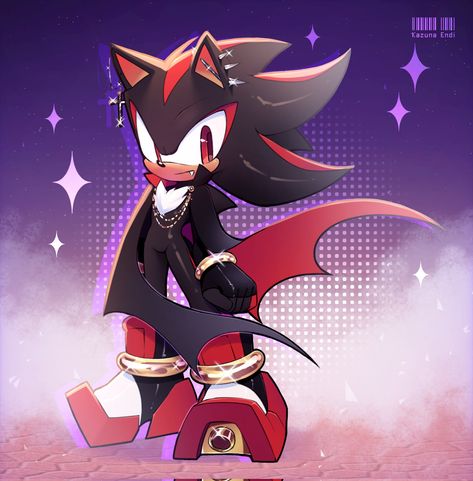 Vampire Shadow, Chibi Vampire, Shadow Drawing, Shadow And Amy, Sonic 3, Sonic Franchise, Shadow Pictures, Shadow Art, Sonic Fan Art