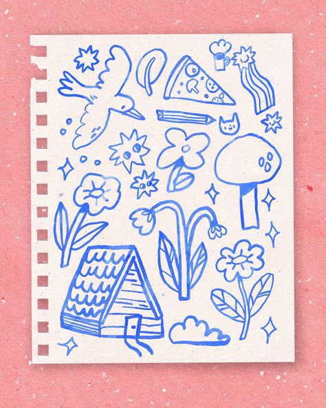 Did a doodle!! Used a scan of a pretty paper as background hehe!! #doodle #digitalsketchbook #doodleart Doodle Collage Drawings, Doodles For Scrapbook, Doodling Ideas Patterns, Doodle Exercises, Everyday Doodles, Background Doodles, Writing Doodles, Scrapbook Doodles, Sketchbook Exercises