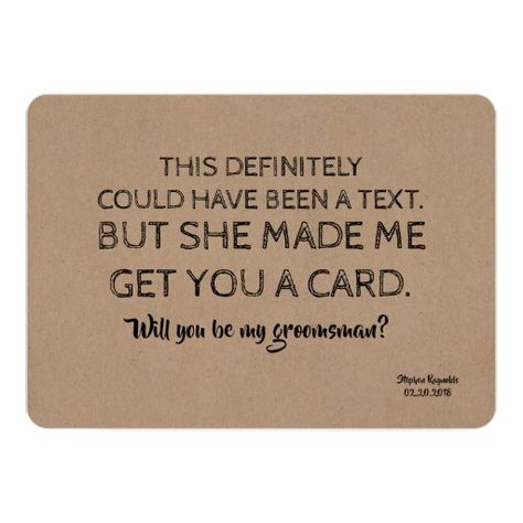 Groomsman Invitation, Funny Proposal, Funny Bridesmaid Proposal, Groomsmen Invitation, Groomsman Proposal, Bridesmaid Funny, Funny Wedding Invitations, Be My Groomsman, Groomsmen Proposal