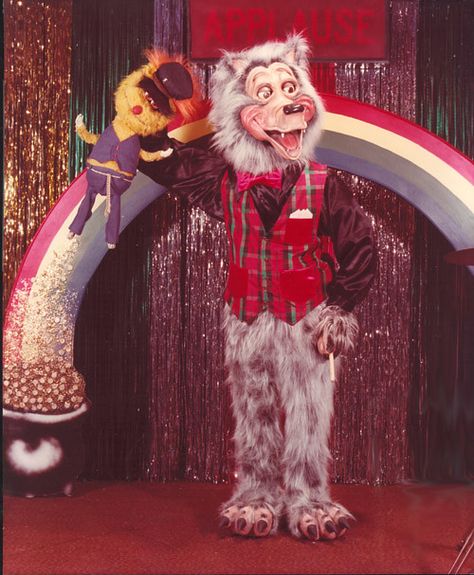 Early Promo shot of Rolfe and Earl | One of, if not the very… | Flickr Rockafire Explosion Animatronics, 80s Animatronics, Abandoned Animatronics, Rolfe Dewolfe, Showbiz Pizza Place, Rockafire Explosion, Fire Explosion, Showbiz Pizza, Chuck E Cheese