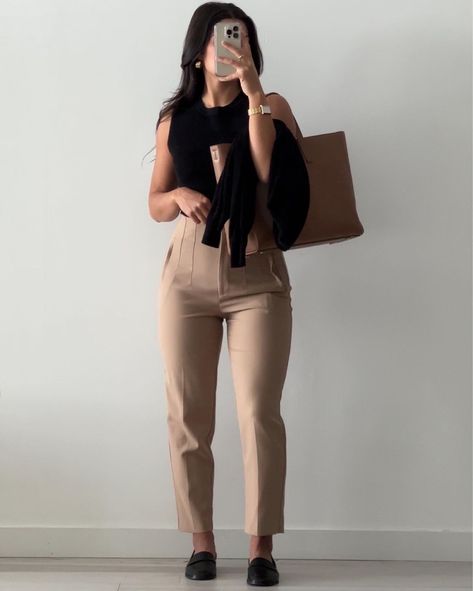 Business Professional Outfits Blazer, Professional Office Outfit, Smart Casual Work Outfit Women, Elegantes Outfit Damen, High Waisted Pants Outfit, Rib Cardigan, Business Professional Outfits, Work Outfits Women Summer, Casual Professional