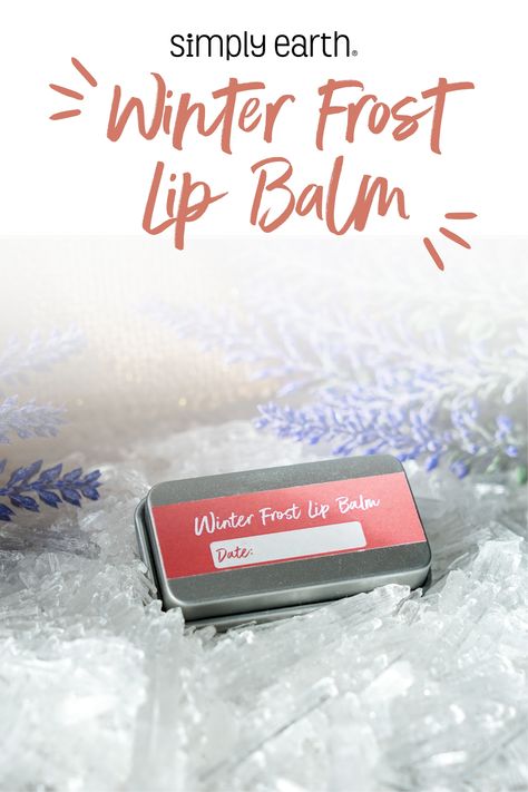 This Winter Frost Natural Lip Balm is made with all-natural ingredients and is super easy and fun to make. 💋😎 Winter Lip Balm Recipe, Simply Earth Essential Oils Recipes, Natural Lip Balm Recipe, Winter Lip Balm, Lip Balm Recipe, Juniper Essential Oil, Juniper Berry Essential Oil, Balm Recipe, Simply Earth