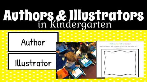 Five lessons on the roles of authors and illustrators, and the importance of each! Author And Illustrator Activities, Identifying Characters In A Story Kindergarten, Author And Illustrator Kindergarten, Books To Teach Authors Purpose, Kindergarten Library Lessons, Author Vs Illustrator Kindergarten, Writers Workshop Kindergarten, Kindergarten Library, Library Skills