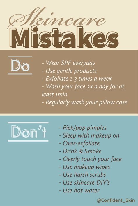 Sometimes skincare can seem complicated, but it doesn't have to be! Here's a quick beginner guide to skincare do's and don'ts. Don't worry if you have ever fallen for any of these mistakes, we all have! But follow this guide for clearer, calmer skin. #skincare #skincareroutine #skincaretips #beauty #Confident_Skin #oilyskin #dryskin #combinationskin #sensitiveskin #acneproneskin #antiaging #cleanser #moisturiser #spf #beginner #skincaremistakes Skincare Do And Donts, Do And Don't Skincare, Skincare Routine For Clear Skin, Routine For Clear Skin, Skincare Mistakes, Beauty Skin Quotes, Skin Face Mask, Skin Facts, Skin Advice