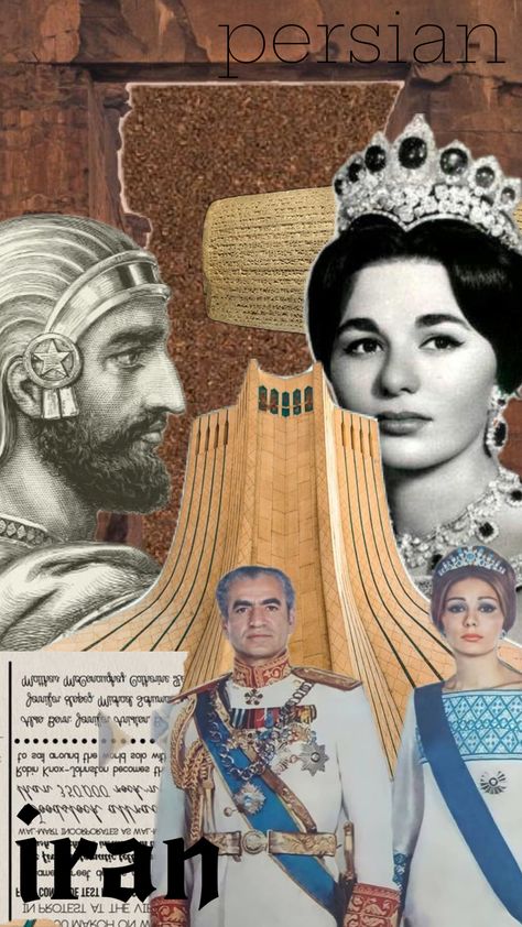 #myfirstshuffle Ancient Persian King, Shah Iran, Iranian Photography, Christiane Amanpour, Farah Pahlavi, King Of Persia, Iranian Culture, Farah Diba, Shah Of Iran