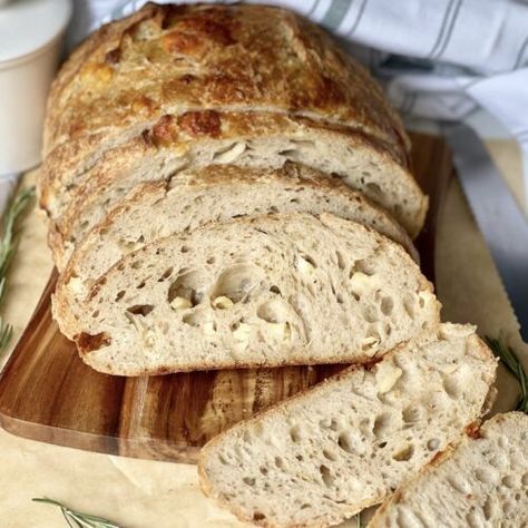 Asiago Sourdough Bread (with rosemary) - Healing Slice Asiago Bread, Rosemary Sourdough, Bread Lame, Asiago Cheese, Bread Mix, Bread Bags, Food Scale, Asiago, Fresh Rosemary