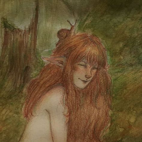 Ginger Fairy, Mermaid Stories, Folklore Art, Irish Folklore, Fairy Aesthetic, Arte Sketchbook, Fairytale Art, Forest Fairy, Ethereal Art