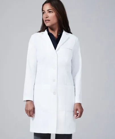 White Lab Coats for Doctors | Medelita Men's Lab Coat, Women's Lab Coats, Women's Lab Coat, Áo Blu, White Lab Coat, Womens Scrub Tops, Medical Outfit, Lab Coats, White Lab