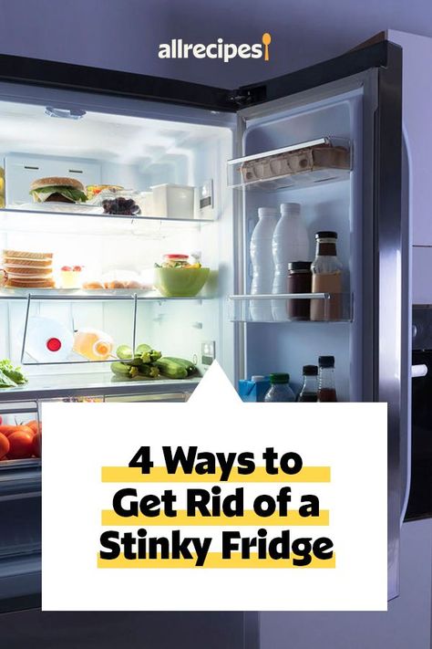 How To Make Fridge Smell Better, Stinky Fridge Remedies, Fridge Smell Tips, How To Clean Fridge, Fridge Cleaning Solution, Cleaning Fridge, Smelly Fridge, Fridge Cleaning Hacks, Fridge Cleaning