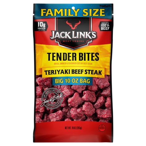 Teriyaki Beef Jerky, Jack Links, Teriyaki Beef, Smart Snacks, Meat Stick, Nutritional Snacks, Meat Snacks, Lean Beef, Beef Cuts