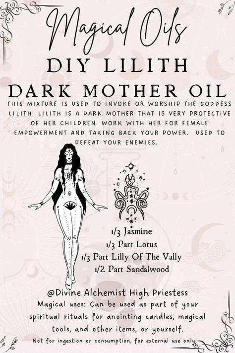 Taking Back Your Power, Lillith Goddess, Lilith Goddess, Goddess Lilith, Dark Mother, Wicca Recipes, Goddess Magick, Wiccan Magic, Witch Spirituality