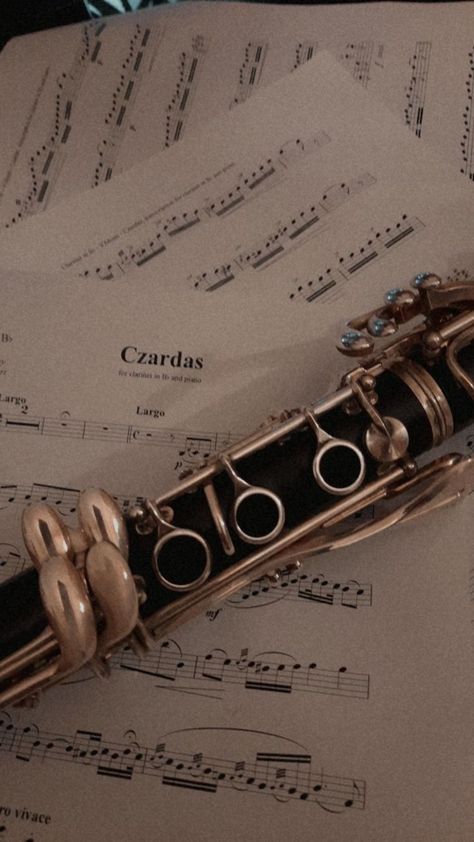 Aesthetic Clarinet, Notes Dark Academia, Clarinet Aesthetic, Only Music, Aesthetic Notes, About Music, Aesthetic Tumblr, Music Aesthetic, Music Sheet